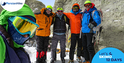 Damavand mount and Damavand tours introduction 17 Damavand peak in winter the Ski Mountaineering program